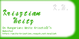 krisztian weitz business card